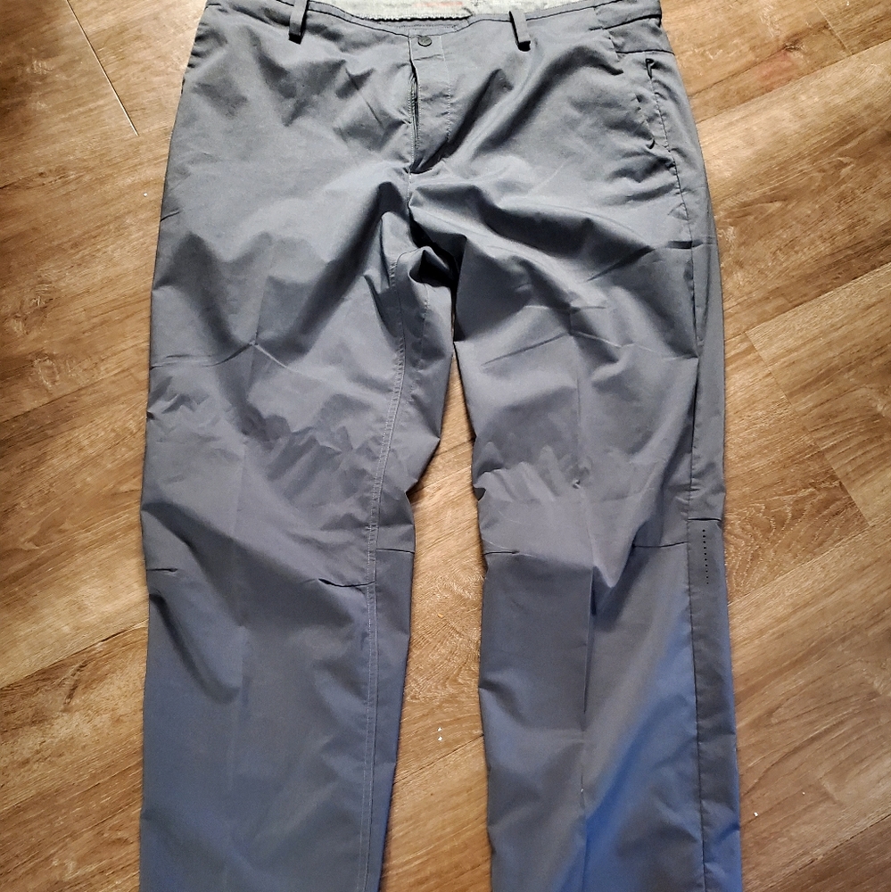 Nike Tiger Woods Collection Golf Pants 38X34 Gray Performance Sport Stretch Mens
